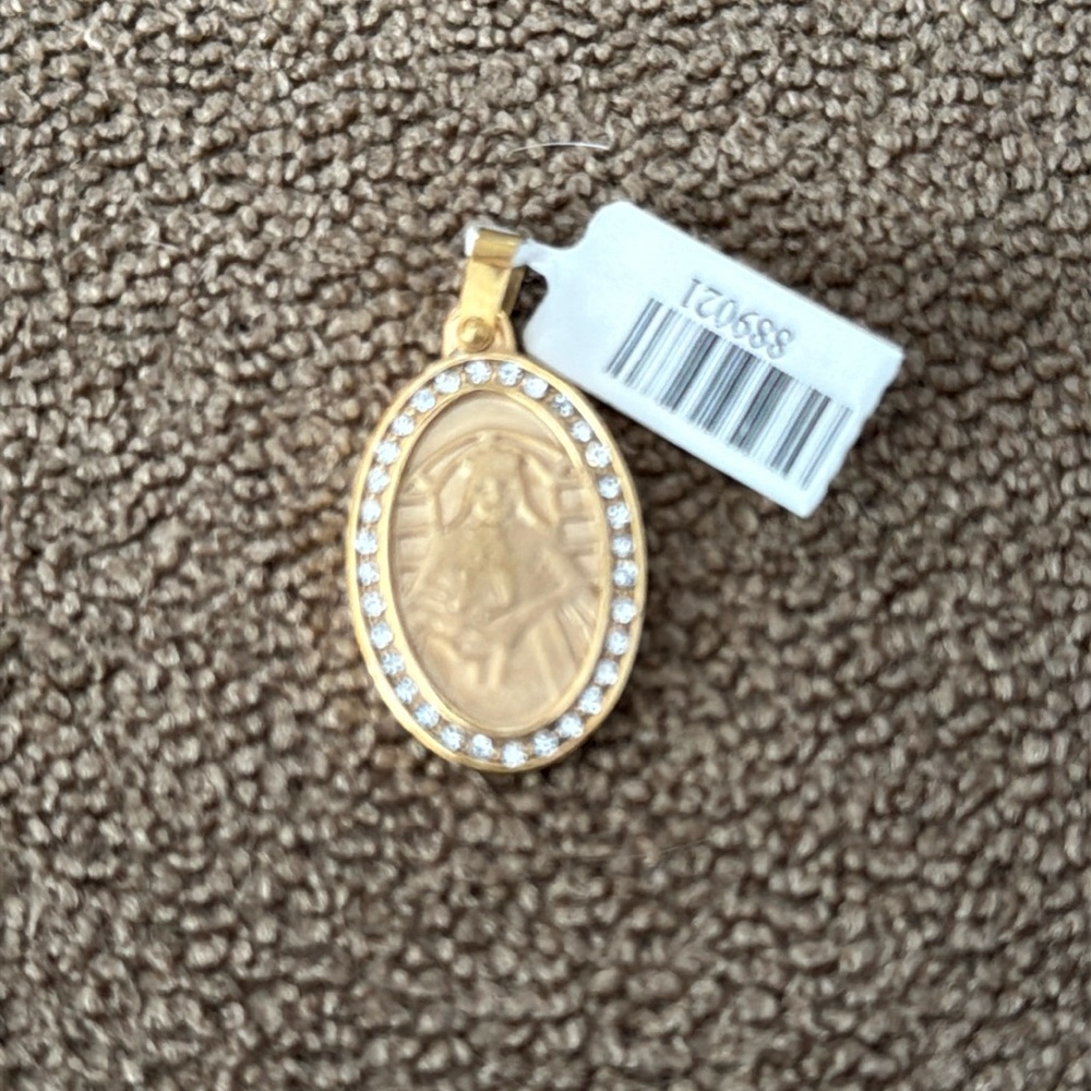 Virgin Mary Stainless Steel Charm Pendant (TD)